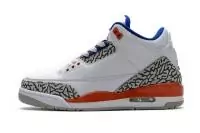 air jordan 3 mid meilleurs prix 136064-148 knicks blanche